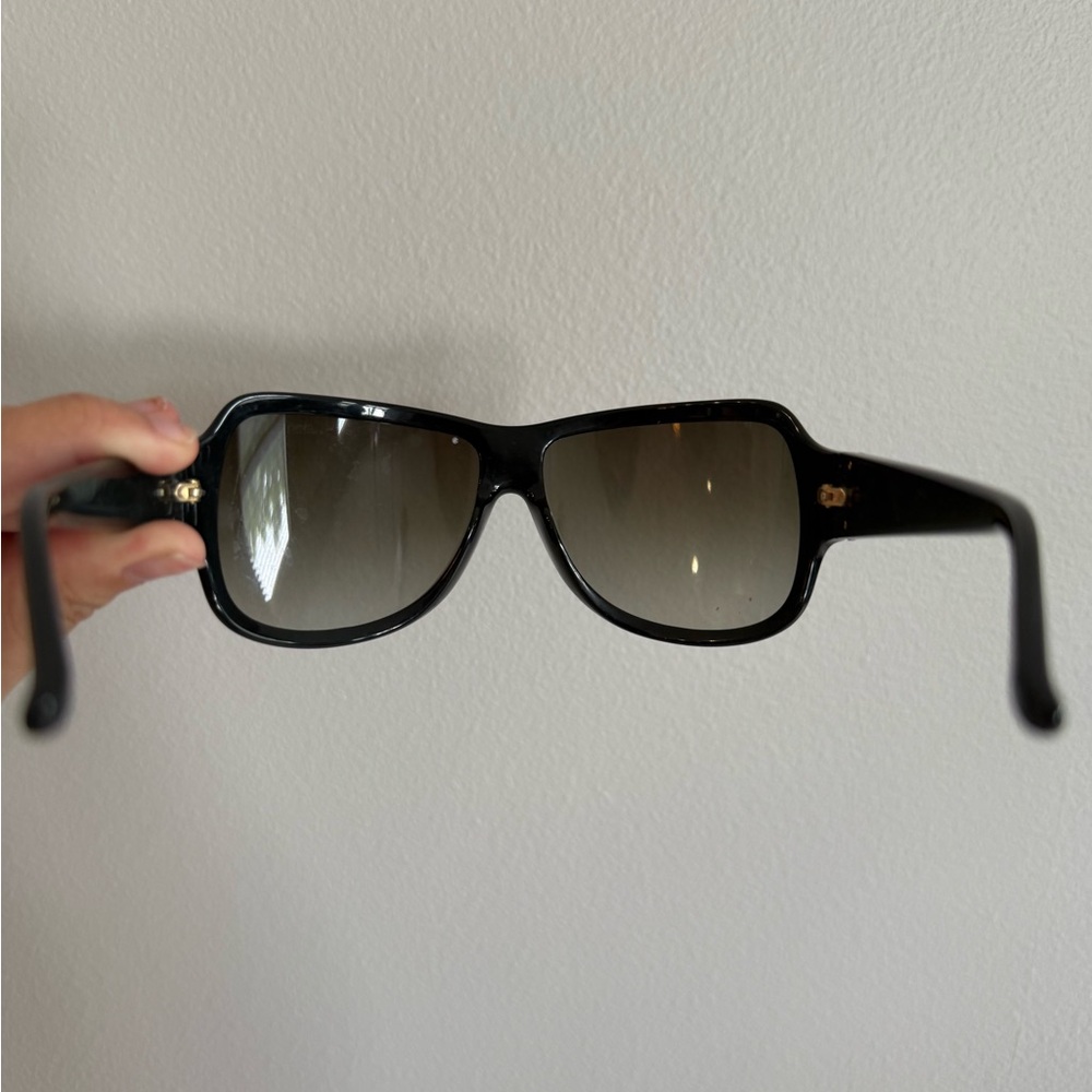 Jimmy Choo Black Sunglasses with Gold Accent - Picture 6 of 8